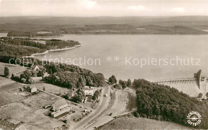 Moehnetalsperre Fliegeraufnahme