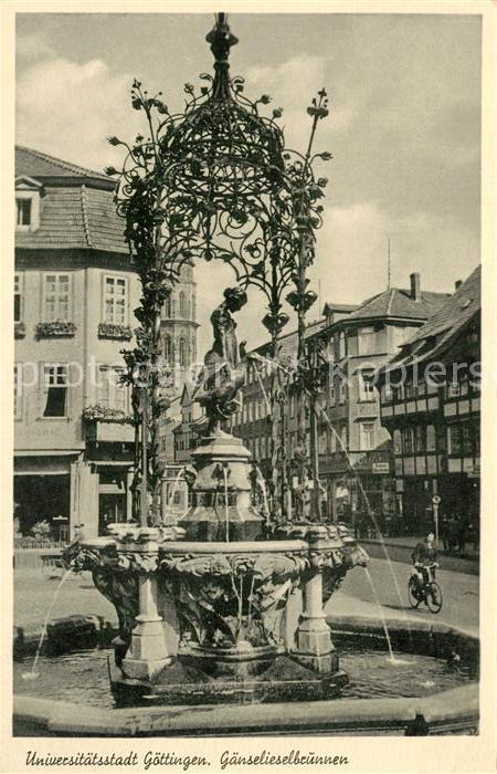 Goettingen Niedersachsen Gaenselieselbrunnen