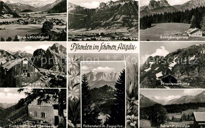 Pfronten Ostallgaeu Bayern Baerenmoosalpe Fichtlhuette Ostlerhuette Schlossanger
