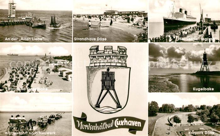 Cuxhaven Nordseebad Kugelbake Alte Liebe Wattenfahrt Doese
