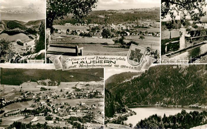 Haeusern Schwarzwald Kraftwerk Albsee Fliegeraufnahme