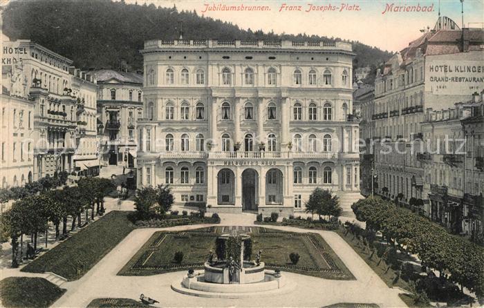 Marienbad Tschechien Boehmen Jubilaeumsbrunnen Franz Josephs-Platz