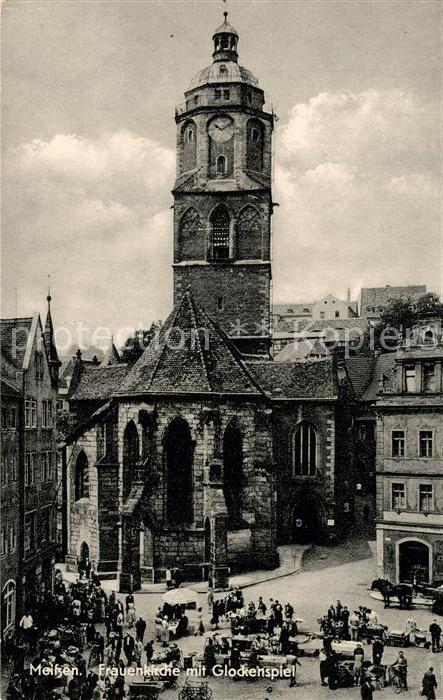Meissen Elbe Sachsen Frauenkirche Glockenspiel