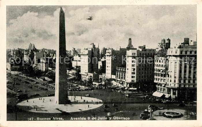 Buenos Aires Avenida 9 de Julio Obelisco