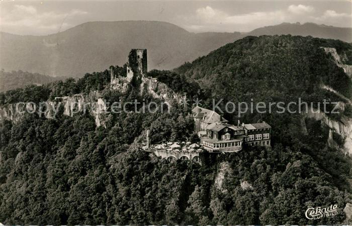 Koenigswinter Fliegeraufnahme Drachenfels
