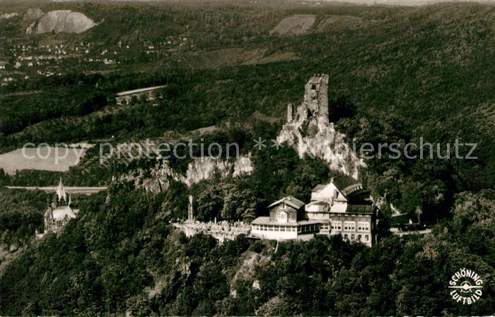 Koenigswinter Drachenfels Fliegeraufnahme