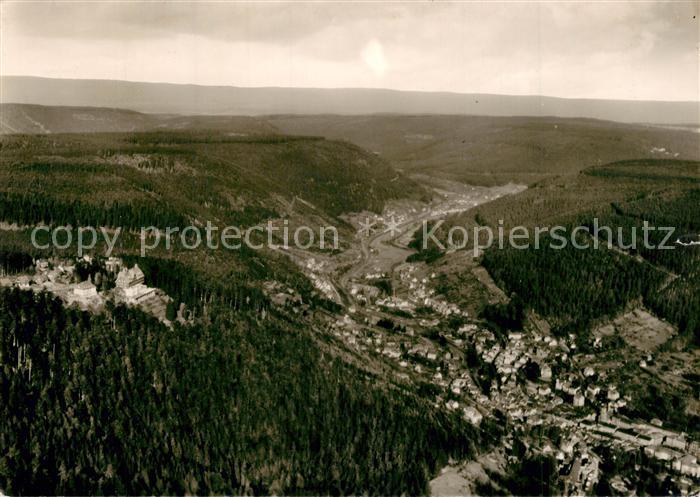 Wildbad Schwarzwald Fliegeraufnahme Sommerberg Enztal