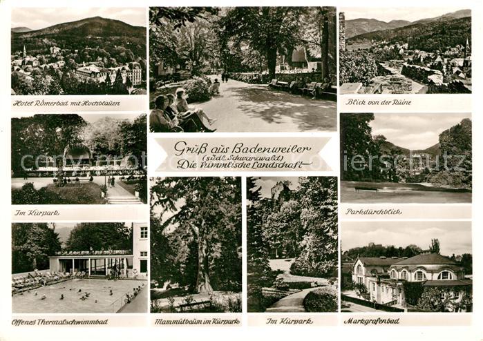 Badenweiler Hotel Roemerbad Kurpark Markgrafenbad