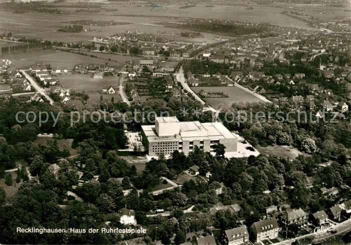 Recklinghausen Westfalen Fliegeraufnahme Haus der Ruhrfestspiele