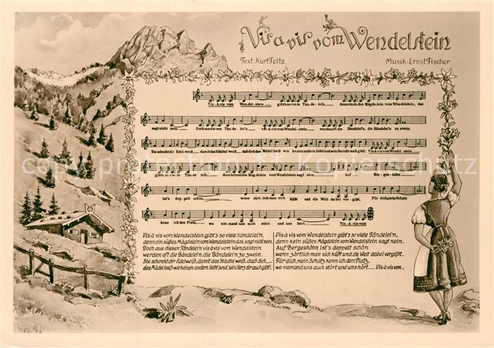 Wendelstein Berg Liederkarte