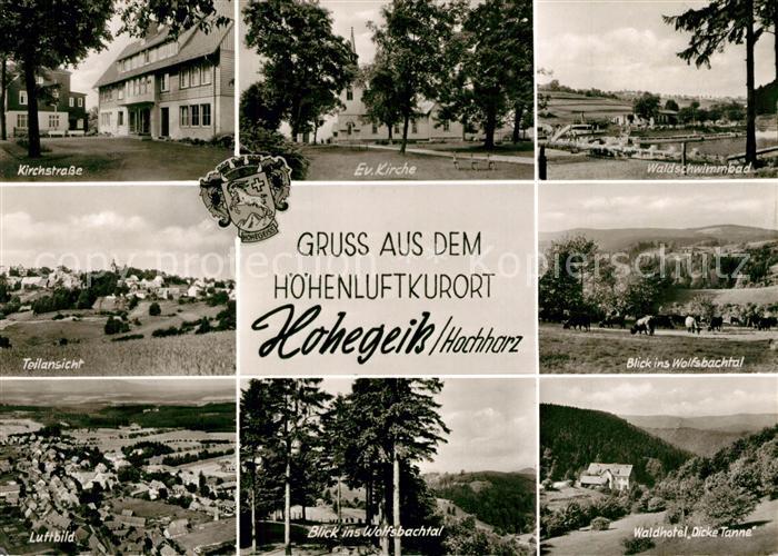 Hohegeiss Harz Kirchstrasse Evangelische Kirche Hotel Dicke Tanne