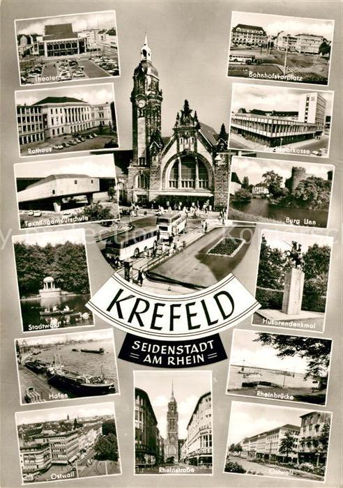 Krefeld Rathaus Bahnhofplatz Hafen
