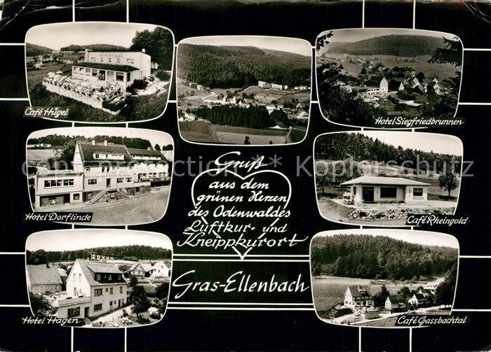 Gras-Ellenbach Cafe Huegel Hotel Dorflinde Cafe Gassbachtal Hotel Siegfriedbrunn