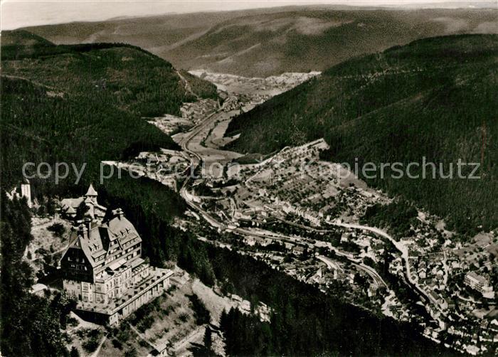 Wildbad Schwarzwald Sommerberghotel Wildbad Fliegeraufnahme