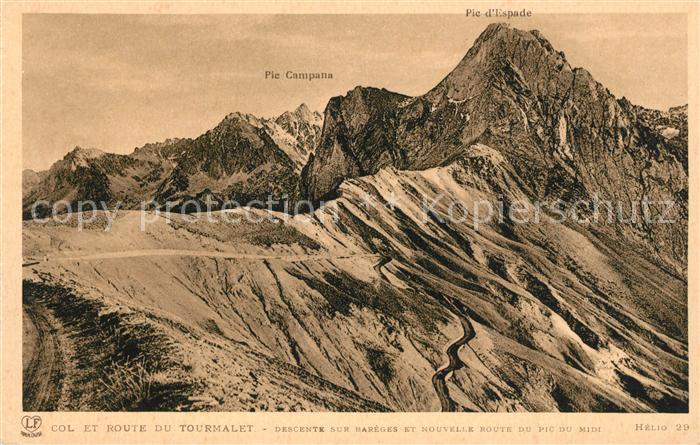 Campan Col et Route du Tourmalet Pic d Espade Pic Campana