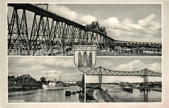 Rendsburg Drehbruecke Hochbruecke