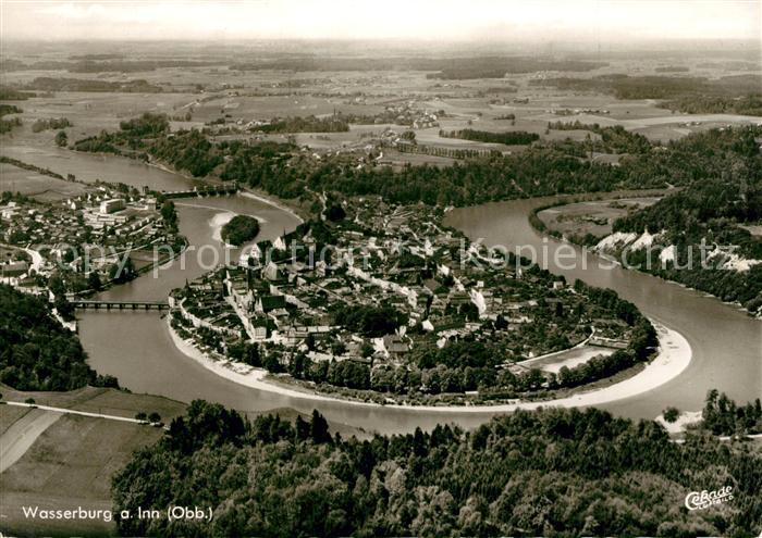 Wasserburg Inn Fliegeraufnahme