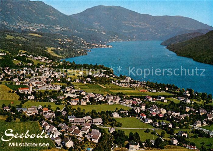 Seeboden Millstaettersee Fliegeraufnahme
