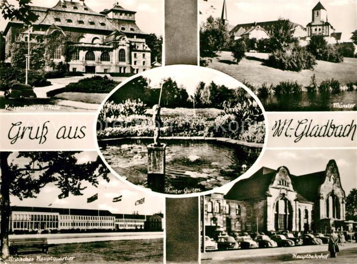 Moenchengladbach Kaiser-Friedrich-Halle Muenster Hauptbahnhof Britisches Hauptqu