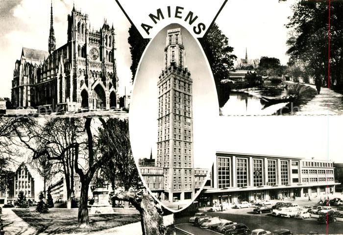 Amiens Cathedrale Tour Perret Square Gare du N