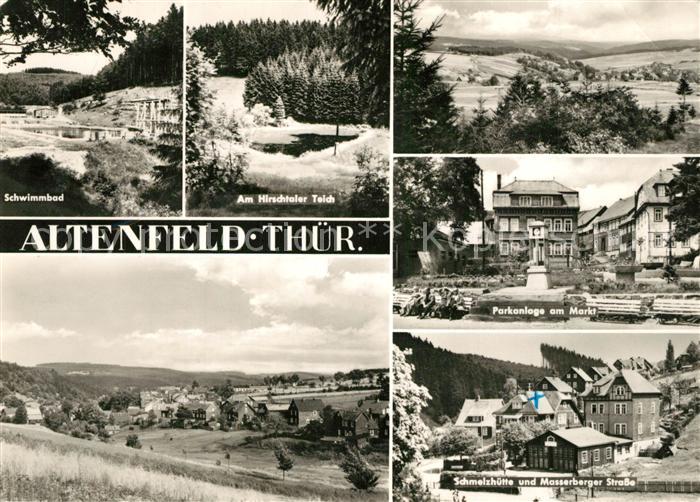 Altenfeld Thueringen Schwimmbad Parkanlage Markt Schmelzhuette Masserberger Stra