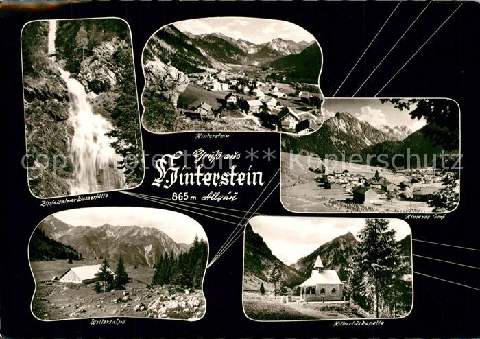 Hinterstein Bad Hindelang Zipfelsalper Wasserfaelle Willersalpe Hubertuskapelle