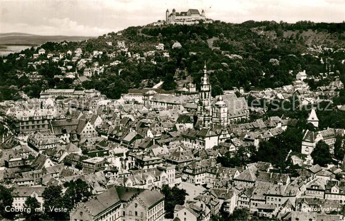 Coburg Stadtansicht mit Veste Coburg