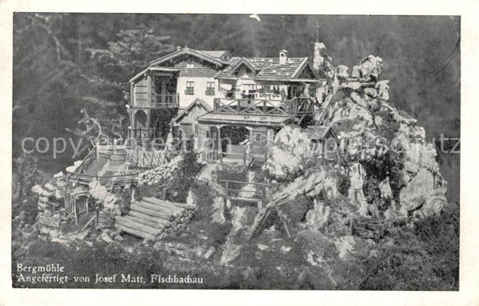 Fischbachau Gebirgsmuehle in Bewegung Mechanisches Kunstwerk