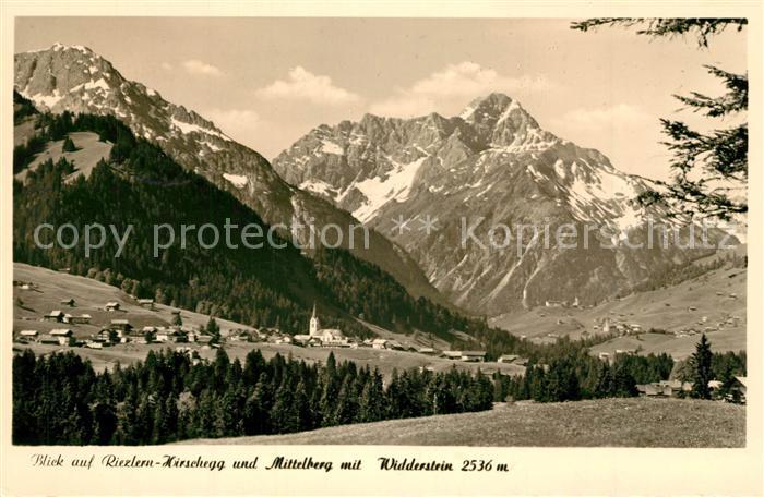 Riezlern Kleinwalsertal Vorarlberg mit Hirschegg und Widderstein