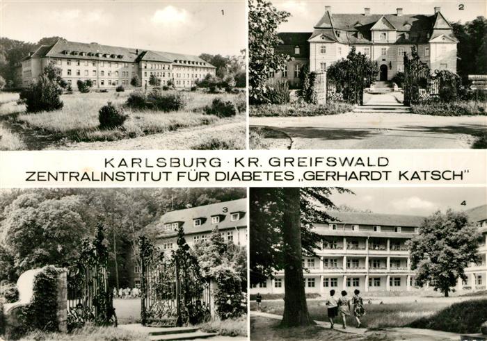 Karlsburg Greifswald Klinikgebaeude Barock Schloss Schlosstor