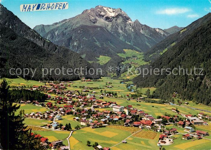Mayrhofen Zillertal Fliegeraufnahme mit Gruenberg