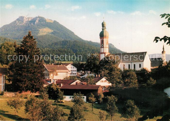 Elbach Miesbach Ortsansicht mit Kirche