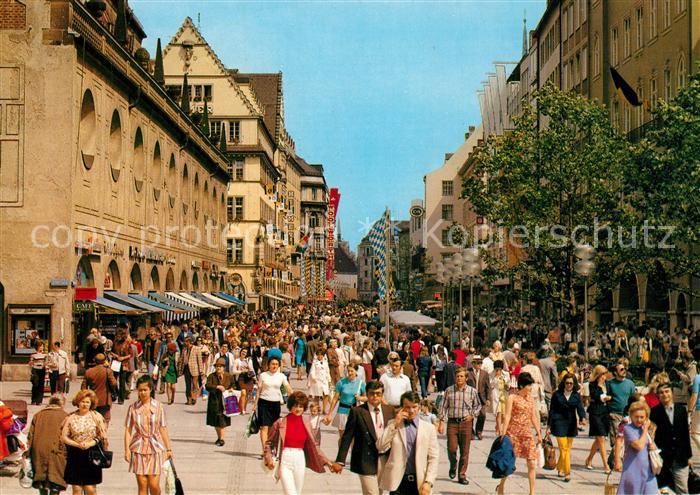 Muenchen Fussgaengerzone Neuhauserstrasse