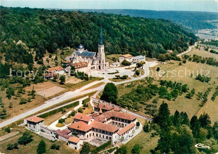 Domremy-la-Pucelle Vosges Vue aerienne Basilique Nationale de Ste Jeanne d’Arc L