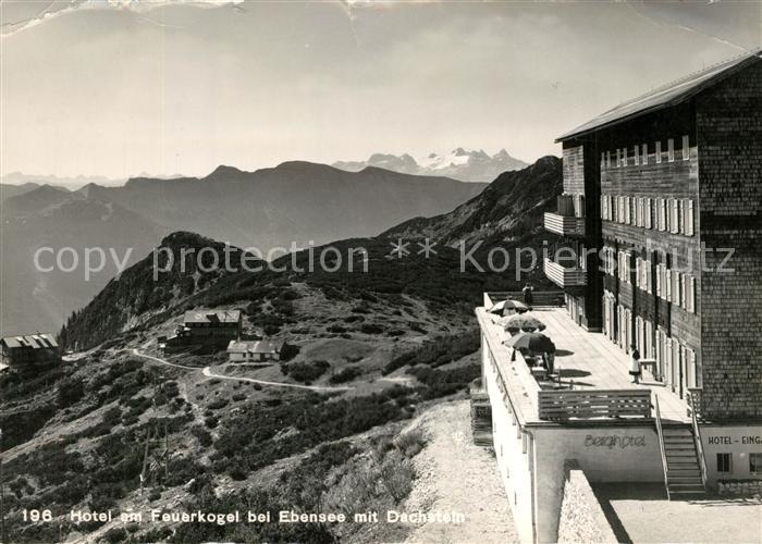Ebensee Oberoesterreich Hotel Feuerkogel mit Dachstein