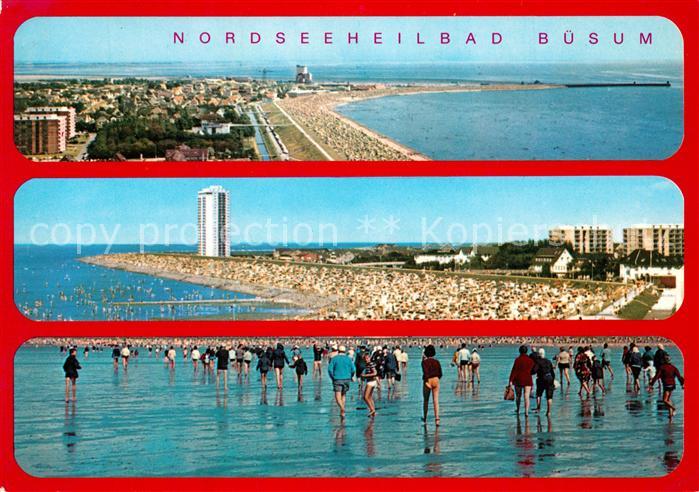 Buesum Nordseebad Panorama Strand Wattwanderung