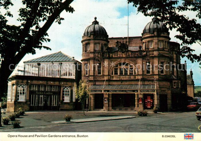 Buxton Broadland Opera House and Pavilion Gardens entrance
