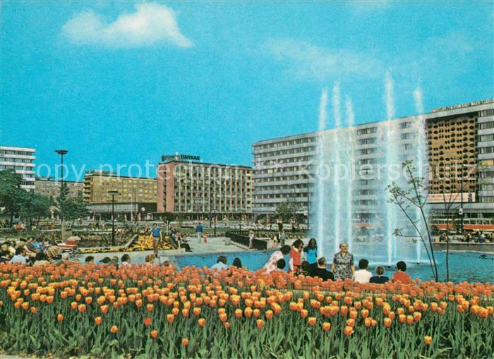 Karl-Marx-Stadt Karl Marx Platz Strasse der Nationen Fontaene