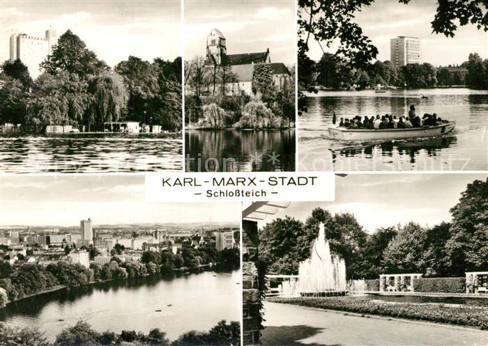 Karl-Marx-Stadt Schlossteich Details
