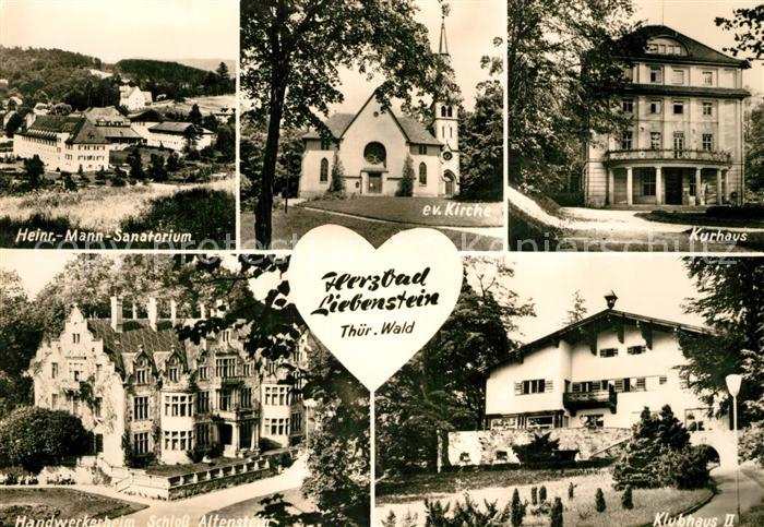 Bad Liebenstein Heinrich Mann Sanatorium Ev Kirche Kurhaus Handwerkerheim Schlos