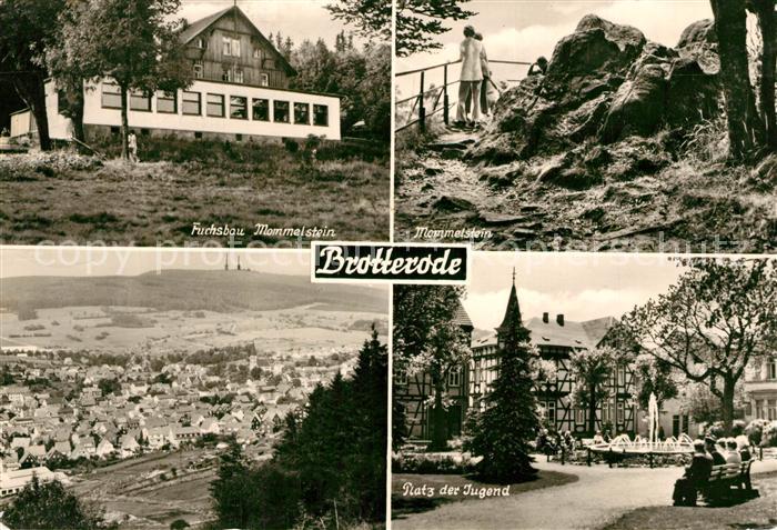 Brotterode Fuchsbau Mommelstein Panorama Platz der Jugend