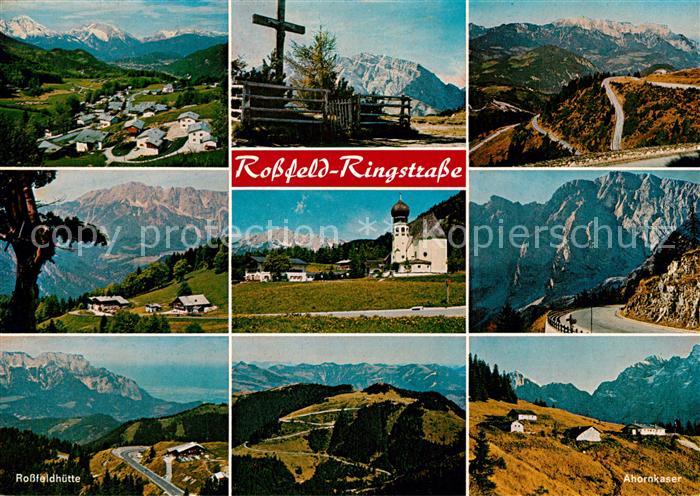 Berchtesgaden Panorama Kreuz Rossfeld Ringstrasse Kirche Rossfeldhuette Ahornkas
