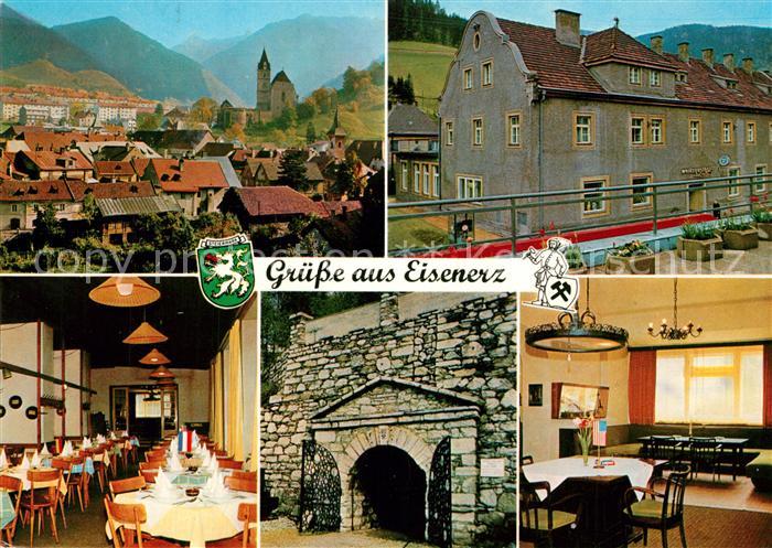 Eisenerz Steiermark Stadtblick Werksgasthof Gastraeume