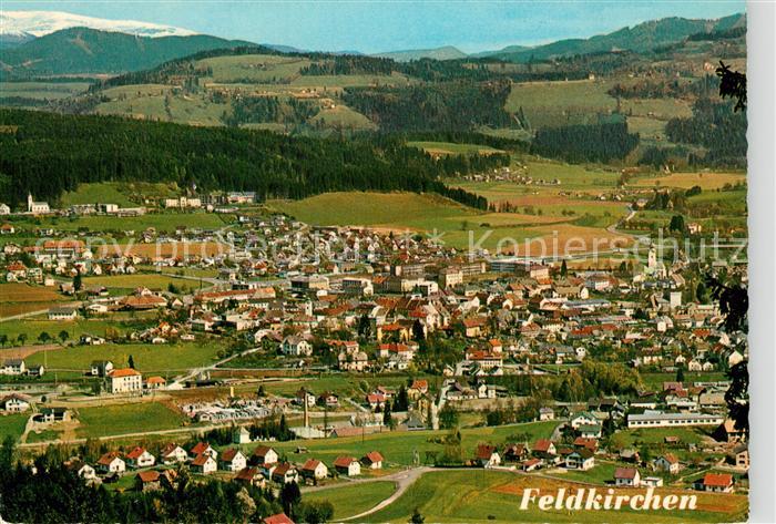 Feldkirchen Kaernten Fliegeraufnahme mit Waiern und Nockgebiet