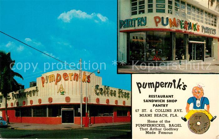 Miami Beach Pumperniks Restaurant Sandwich Shop Pantry