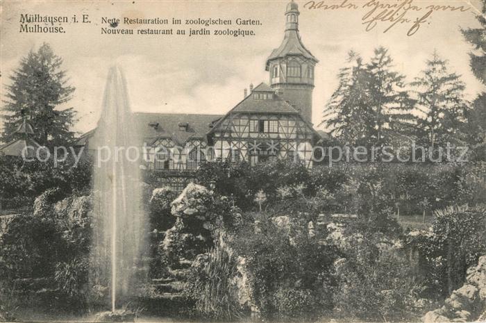 Muelhausen Elsass Neue Restauration zoologischer Garten