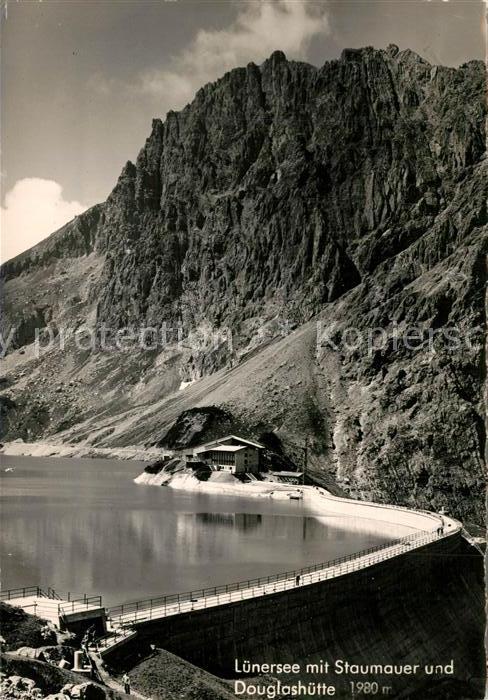 Luenersee Vorarlberg Huette Staumauer