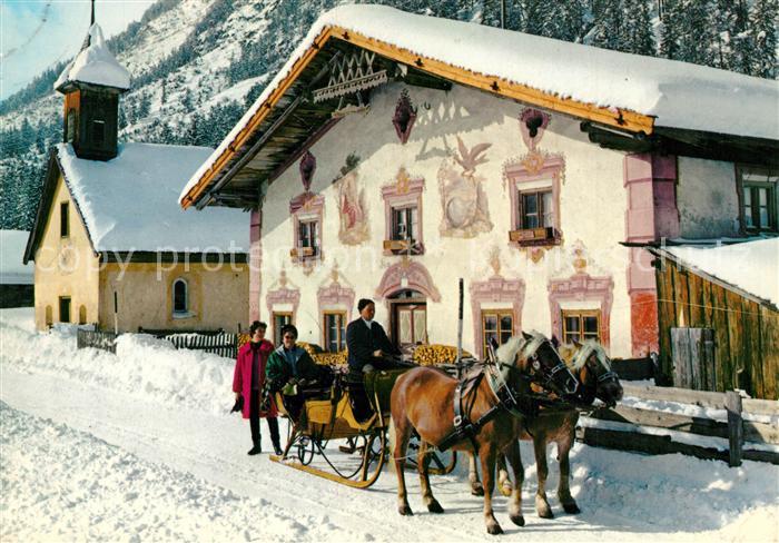 Leutasch Schlittenpartie Winter