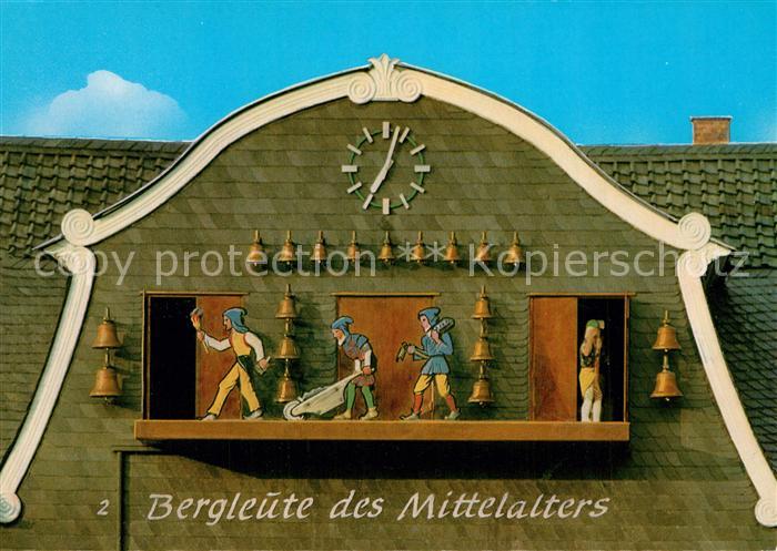 Goslar Glockenspiel Marktplatz Bergleute des Mittelalters