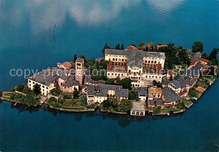Orta San Giulio Fliegeraufnahme